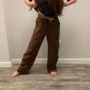 Zara brown pants. Size XS. Fabric tencel/lyocell from join life collection.